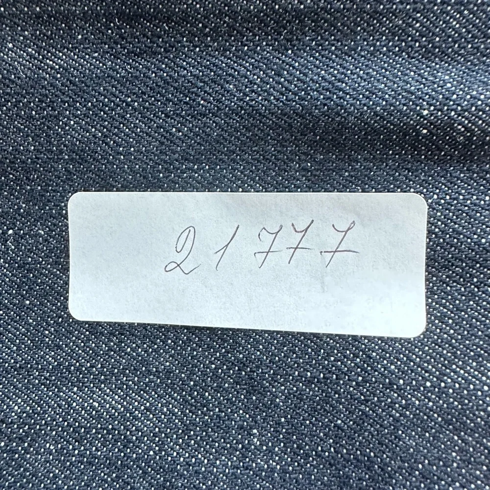 SABIT NYC Men's Denim Jacket Biker Patches‎ Embellished Blue L RARE